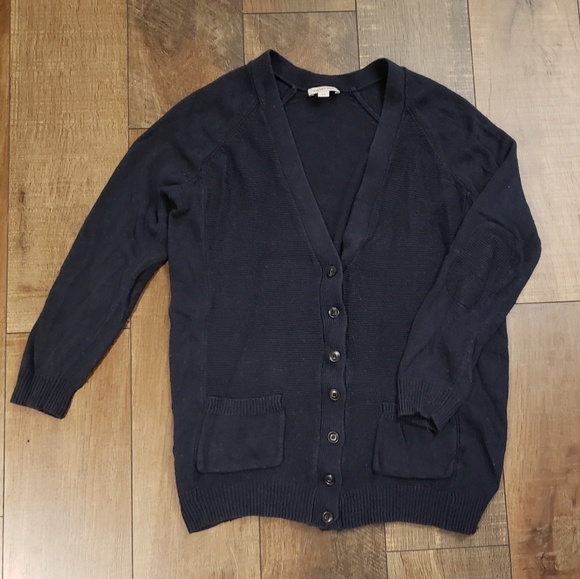 Super Cozy Navy Boyfriend Cardig… - Picture 2 of 7